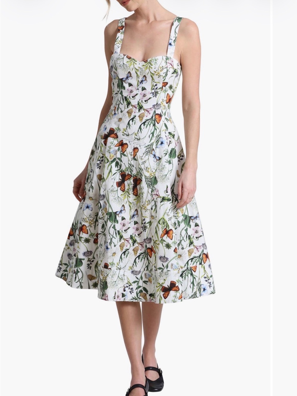 Avec Les Filles Floral Butterfly Print dress 4